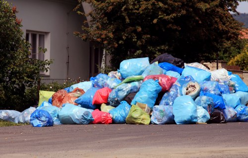 Recycling bins and waste sorting in Plumstead